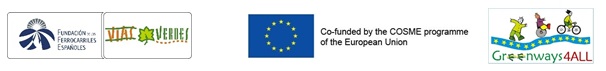 Logos FFE, UE, Greenways4ALL
